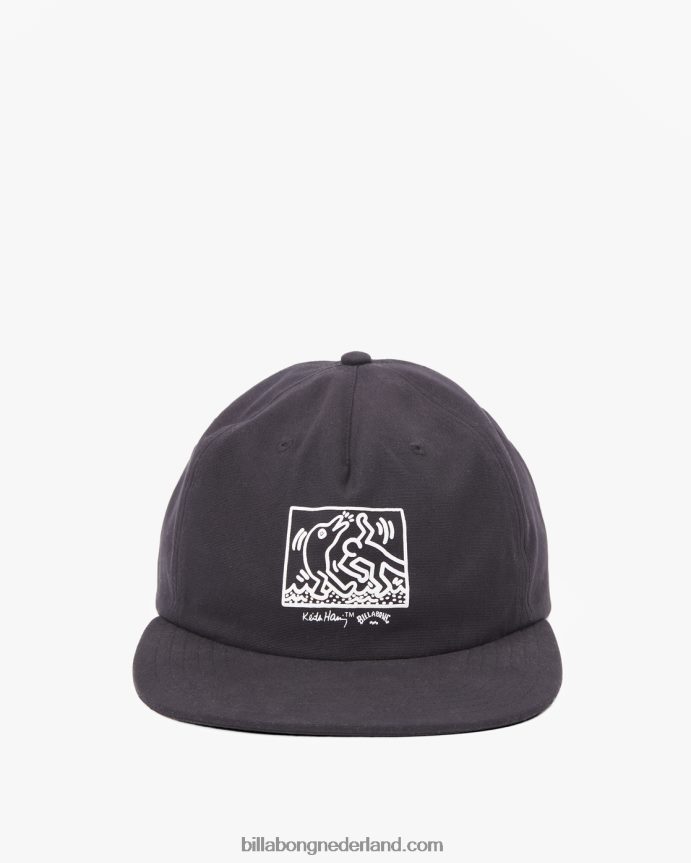 Billabong Heren Keith haring redding honkbal hoedzwart 4D20H716