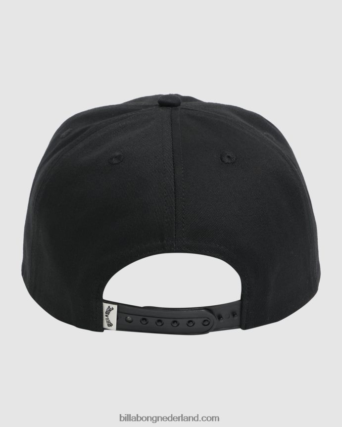Billabong Heren Pilpeled tribe snapback hoofddeksel clipbackzwart 4D20H775