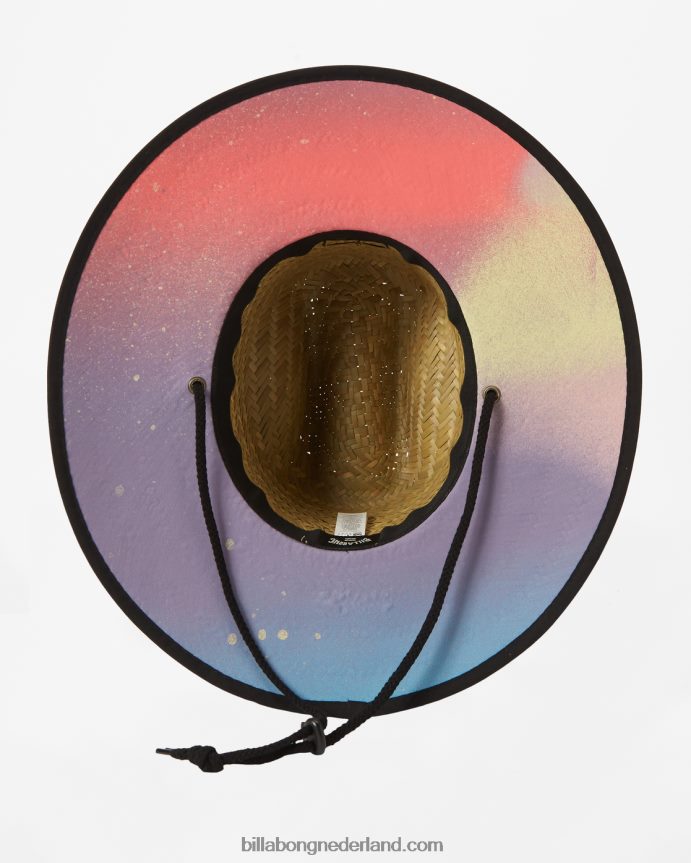 Billabong Heren badmeesterhoed van stro met getijdenprintpastel 4D20H816