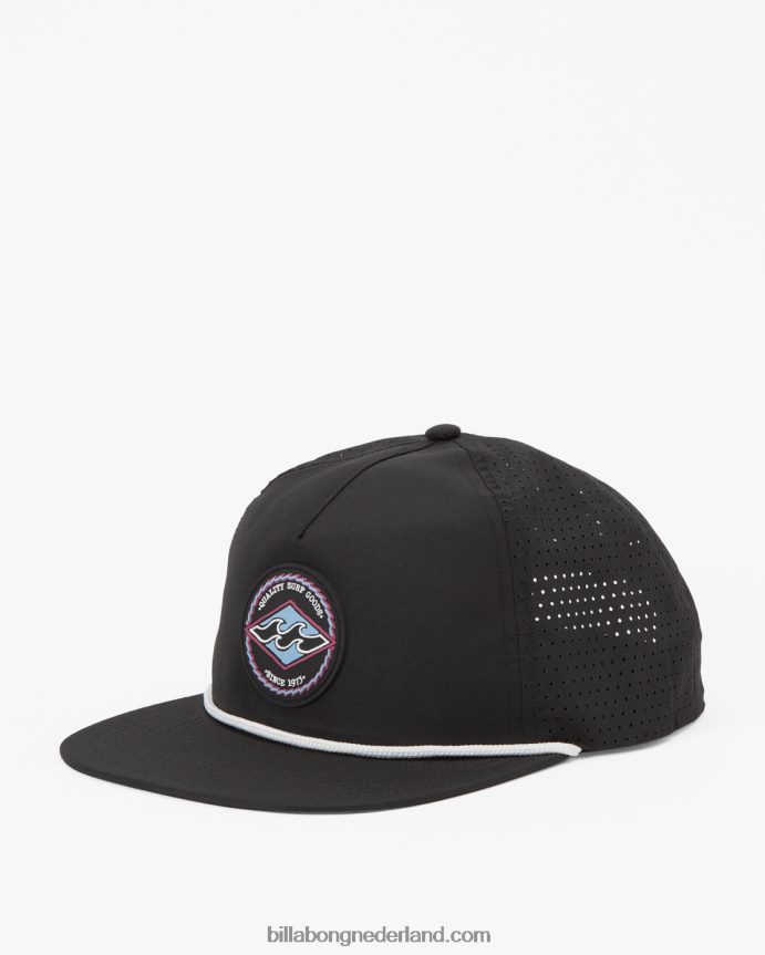 Billabong Heren bereik vrachtwagenchauffeur hoedzwart 4D20H685