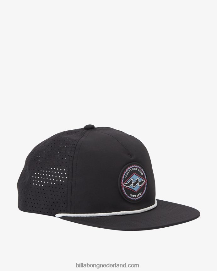 Billabong Heren bereik vrachtwagenchauffeur hoedzwart 4D20H685