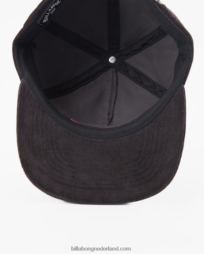 Billabong Heren erfgoed honkbal hoedzwart 4D20H673