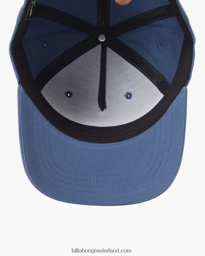 Billabong Heren gestapelde snapback hoedblauwe lagune 4D20H866