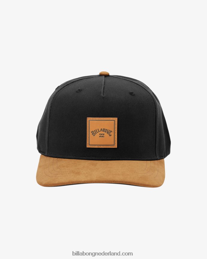 Billabong Heren gestapelde snapback hoedzwart/bruin 4D20H819