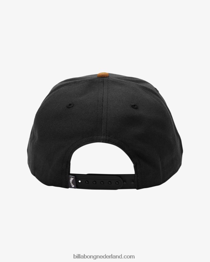 Billabong Heren gestapelde snapback hoedzwart/bruin 4D20H819