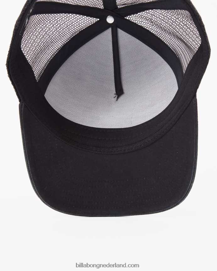 Billabong Heren gestapelde vrachtwagenchauffeurhoedNeon groen 4D20H862