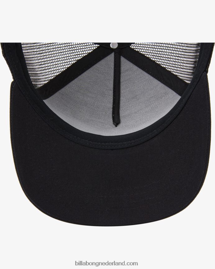 Billabong Heren gestapelde vrachtwagenchauffeurhoedgrijze heide 4D20H769