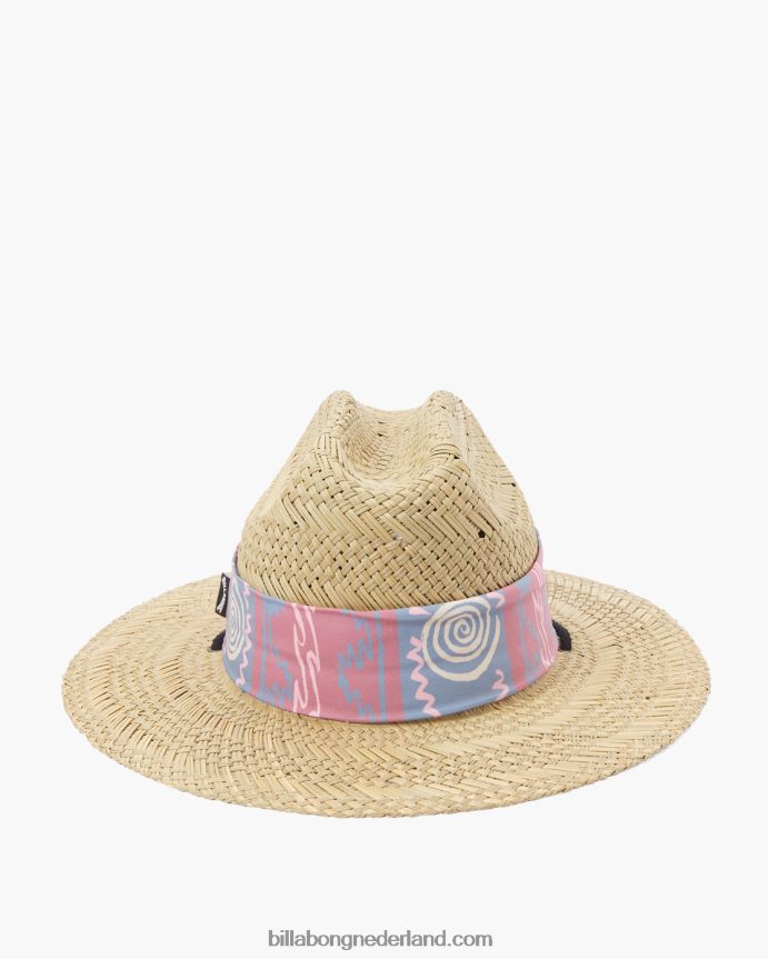 Billabong Heren mai getijden stro badmeester hoedstoffig rood 4D20H869