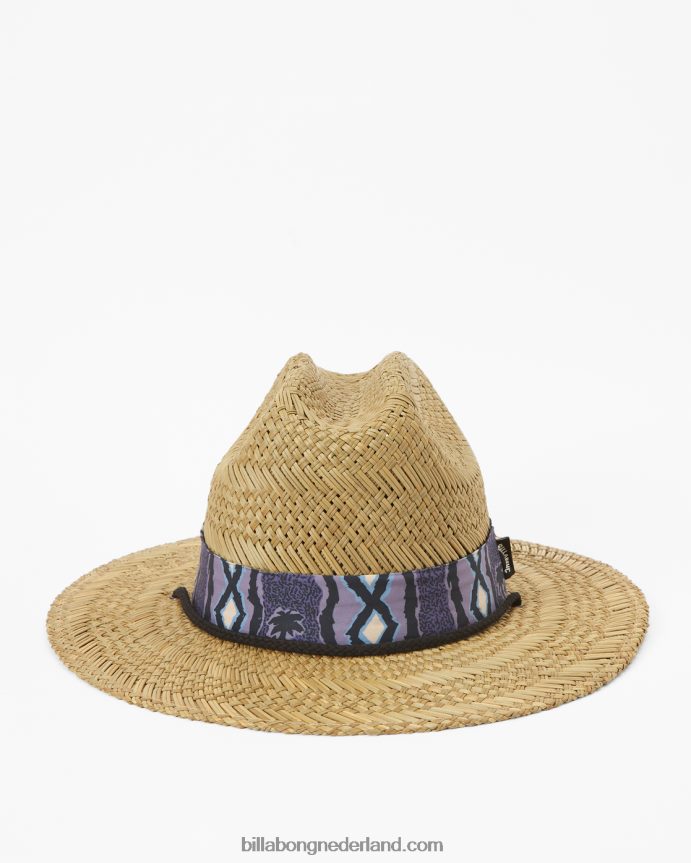 Billabong Heren mai getijden stro badmeester hoedstoffige druif 4D20H792