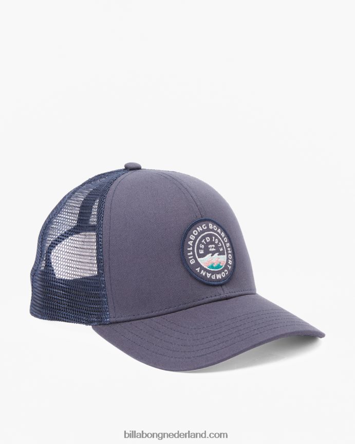 Billabong Heren ommuurde vrachtwagenchauffeurhoedmarine 4D20H765
