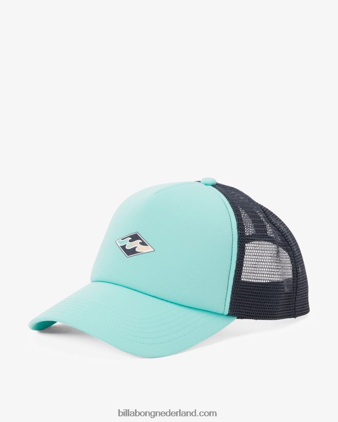 Billabong Heren podium vrachtwagenchauffeur hoedstoffige aqua 4D20H821