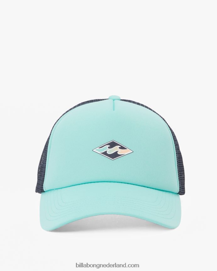 Billabong Heren podium vrachtwagenchauffeur hoedstoffige aqua 4D20H821
