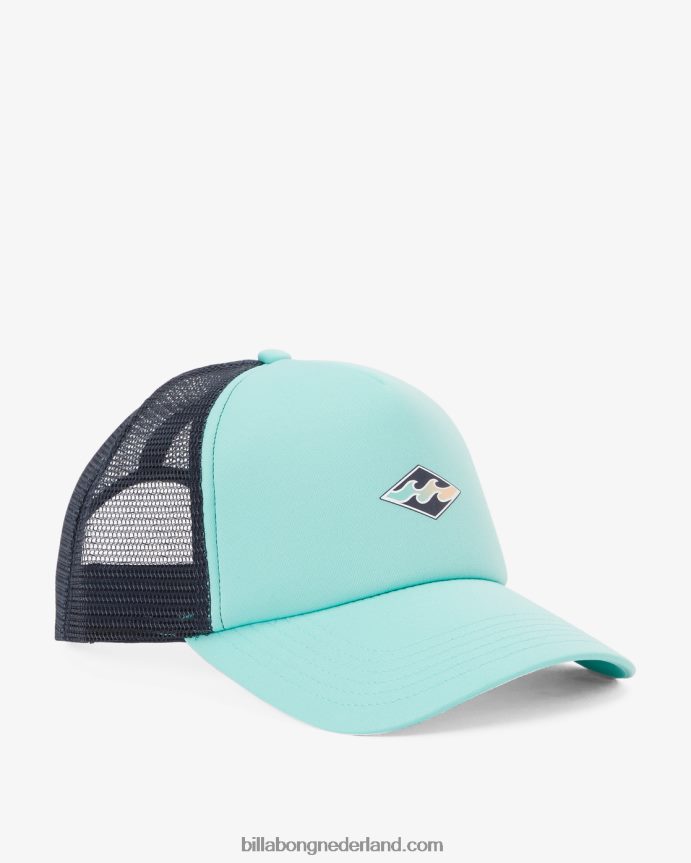Billabong Heren podium vrachtwagenchauffeur hoedstoffige aqua 4D20H821
