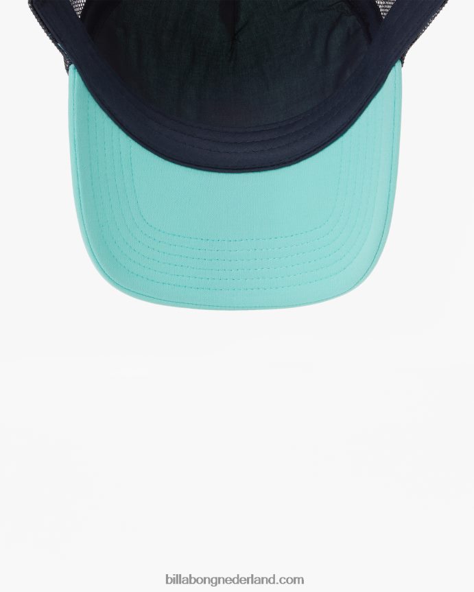 Billabong Heren podium vrachtwagenchauffeur hoedstoffige aqua 4D20H821