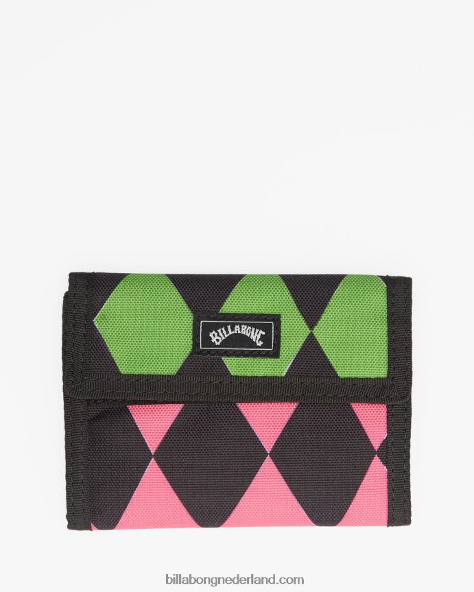 Billabong Heren tribong lite drievoudige portemonneeNeon groen 4D20H858