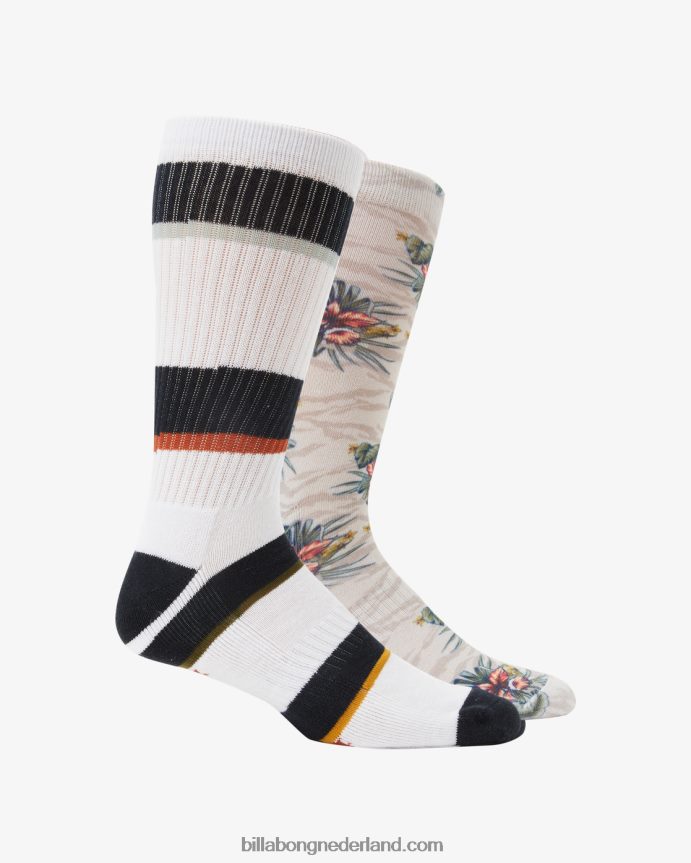 Billabong Heren 2 stuks jungle crew sokkenmulti 4D20H749