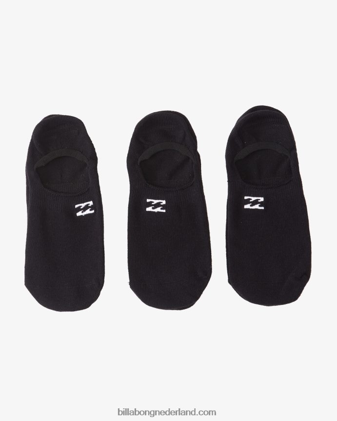 Billabong Heren 3-pack core no-show sokkenzwart 4D20H2821