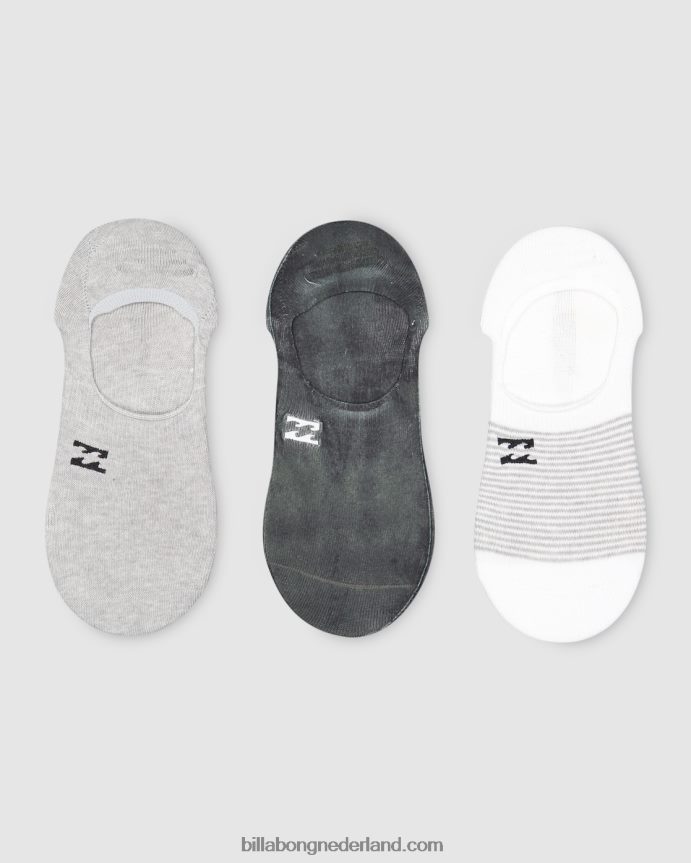 Billabong Heren tie-dye no-show sokken voor de hele dagzwart 4D20H750