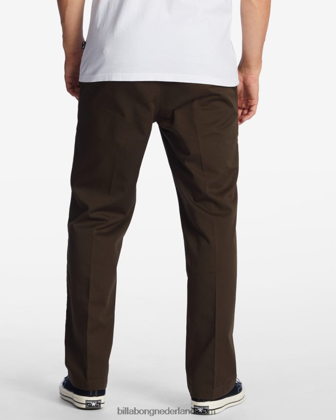 Billabong Heren Carter werkkleding broekdonker bruin 4D20H433
