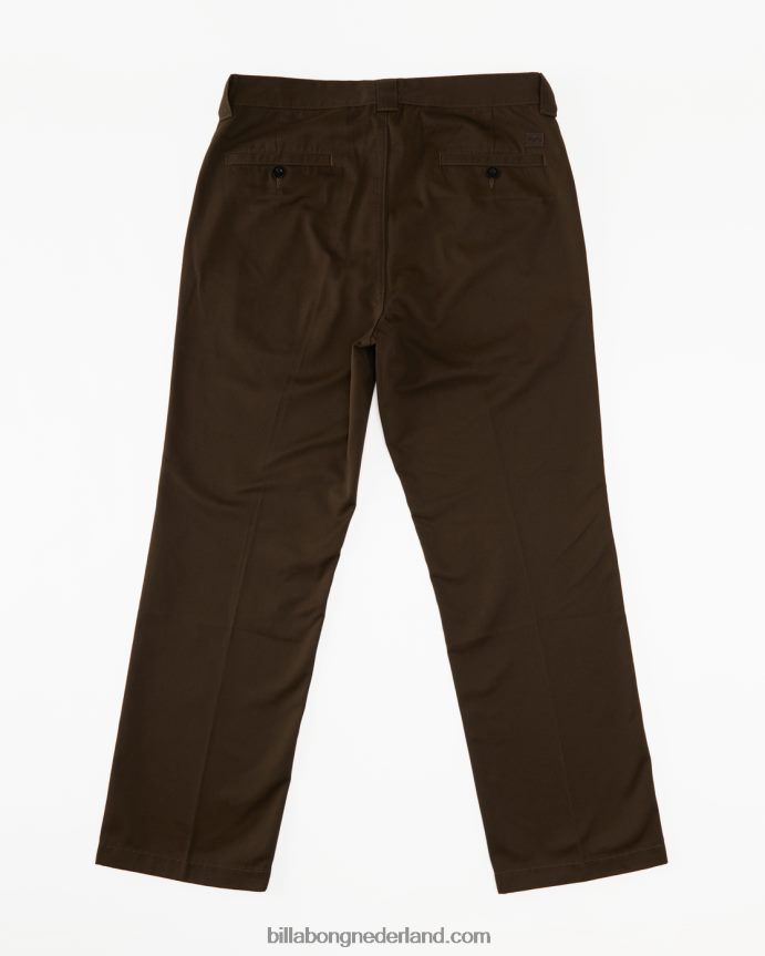 Billabong Heren Carter werkkleding broekdonker bruin 4D20H433