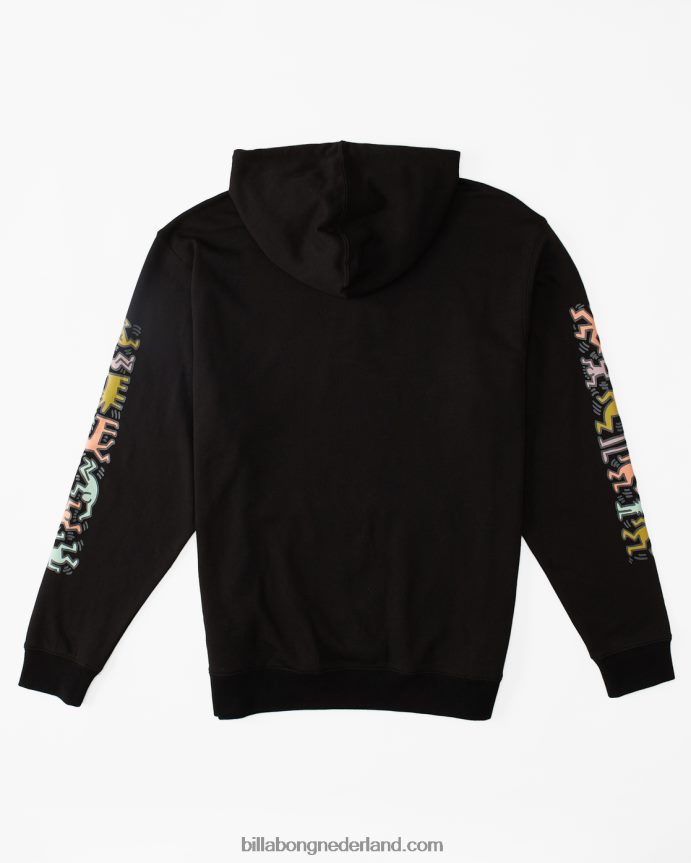 Billabong Heren Keith haring jam hoodiezwart 4D20H221