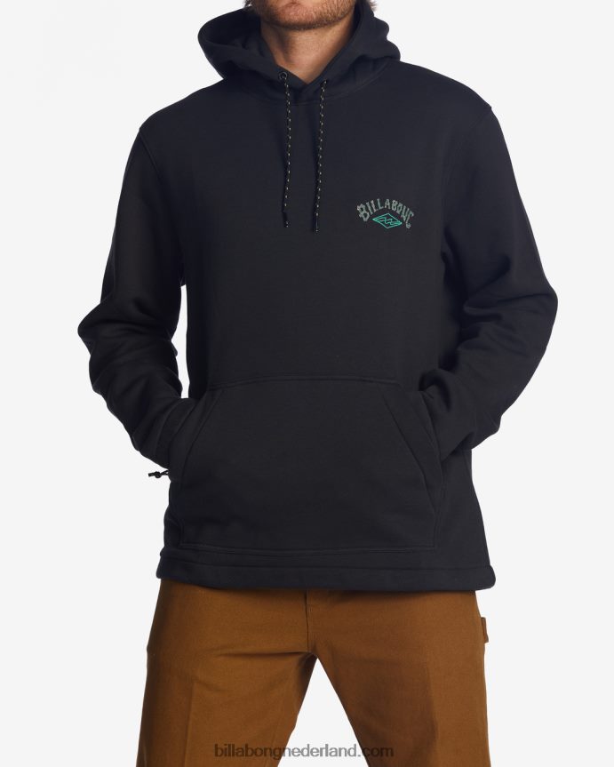 Billabong Heren a/div kompas pullover hoodiezwart 4D20H490