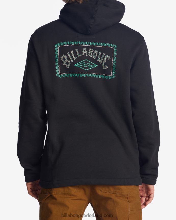 Billabong Heren a/div kompas pullover hoodiezwart 4D20H490