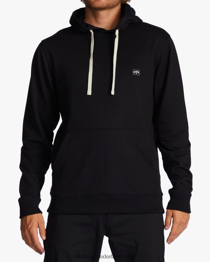 Billabong Heren de hele dag organische pullover hoodiezwart 4D20H279