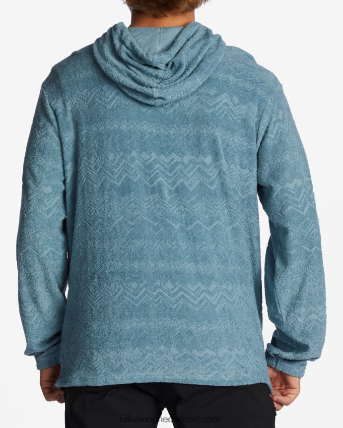 Billabong Heren flecker jacquard pullover hoodierook blauw 4D20H608