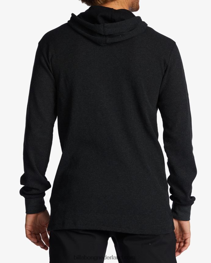 Billabong Heren keystone thermische pullover hoodiezwart 4D20H508