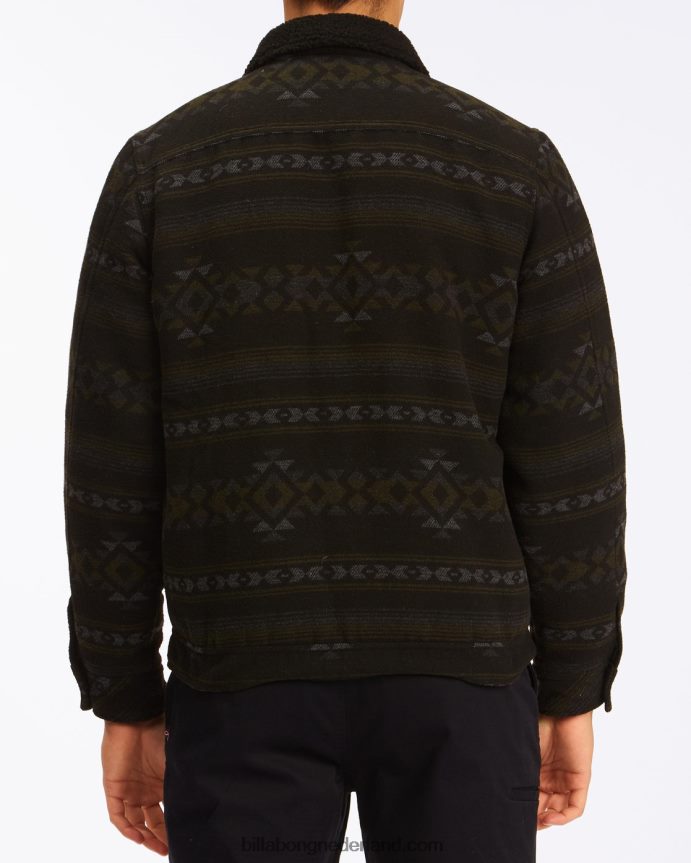 Billabong Heren barlow sherpa truckerjackzwart 4D20H517