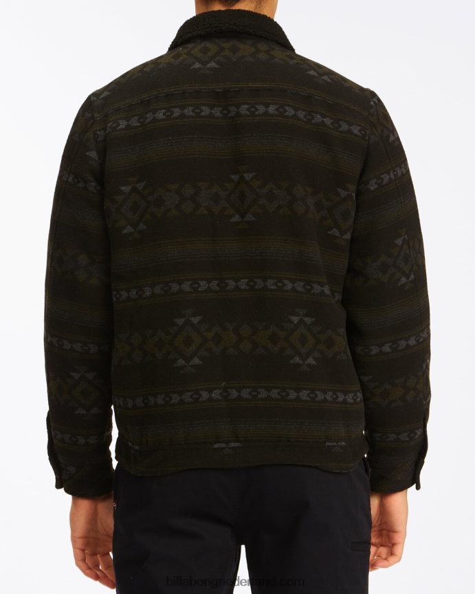 Billabong Heren barlow sherpa truckerjackzwart 4D20H517