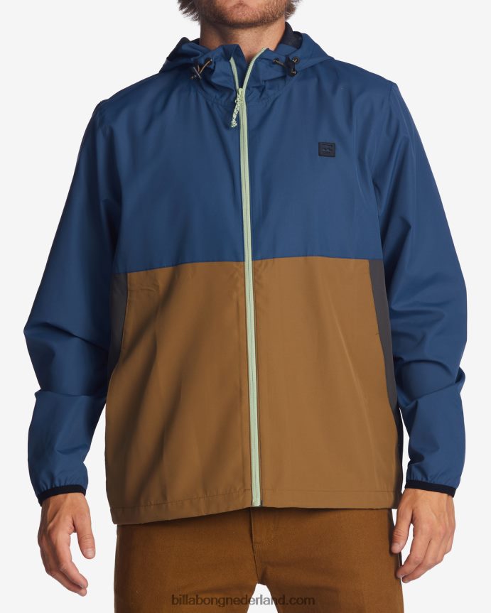 Billabong Heren een/div transport windjackruimte blauw 4D20H477