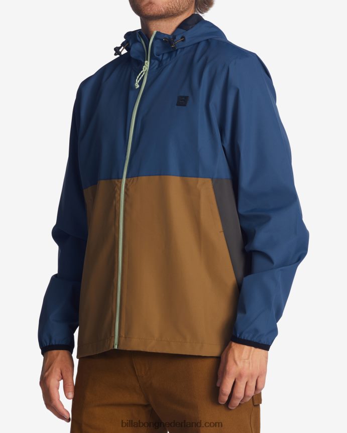 Billabong Heren een/div transport windjackruimte blauw 4D20H477