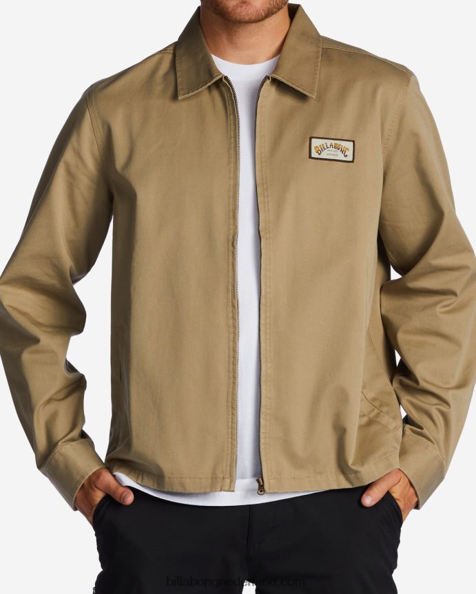 Billabong Heren station werkkleding jaskhaki 4D20H503