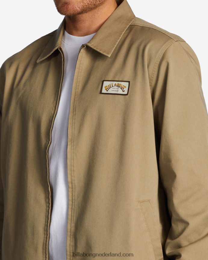 Billabong Heren station werkkleding jaskhaki 4D20H503