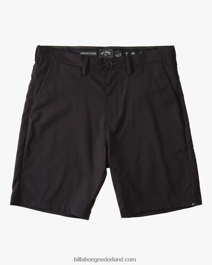 Billabong Heren a/div surftrek reis short 20''zwart 4D20H227