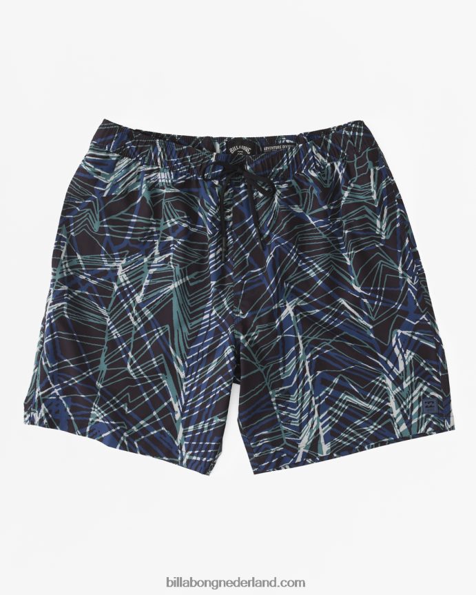 Billabong Heren a/div surftrek shorts met elastische taille 17''ruimte blauw 4D20H461