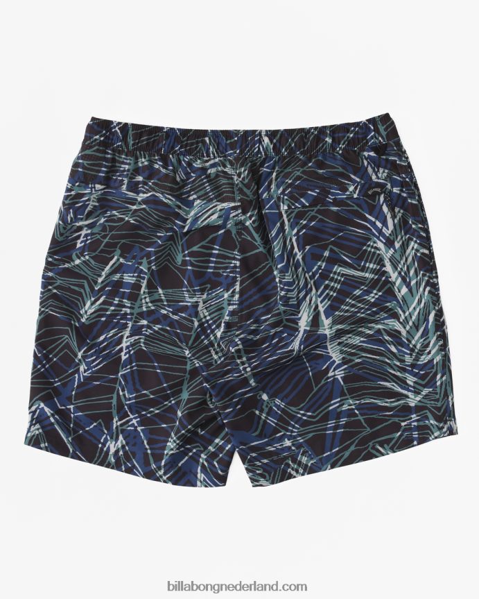 Billabong Heren a/div surftrek shorts met elastische taille 17''ruimte blauw 4D20H461