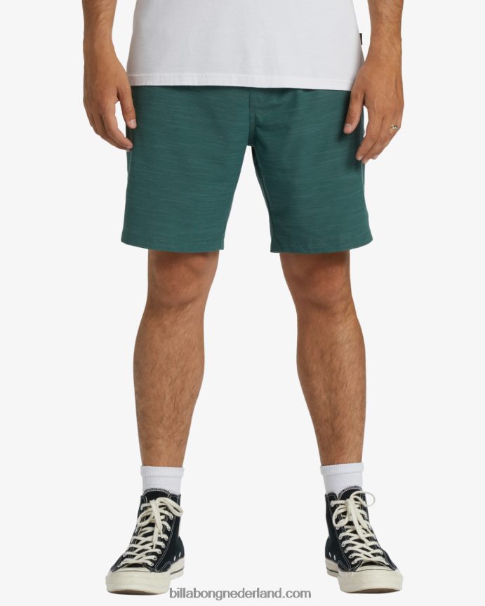 Billabong Heren crossfire elastische taille dompelbroek 18''cipres 4D20H309