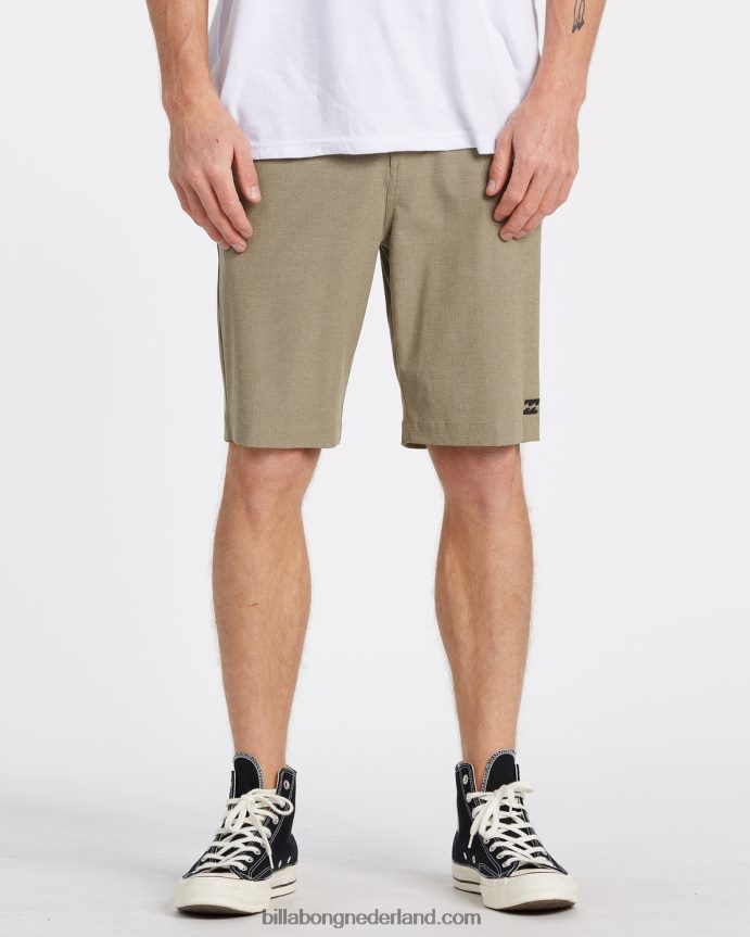 Billabong Heren crossfire mid onderwaterbroek 19''khaki 4D20H273