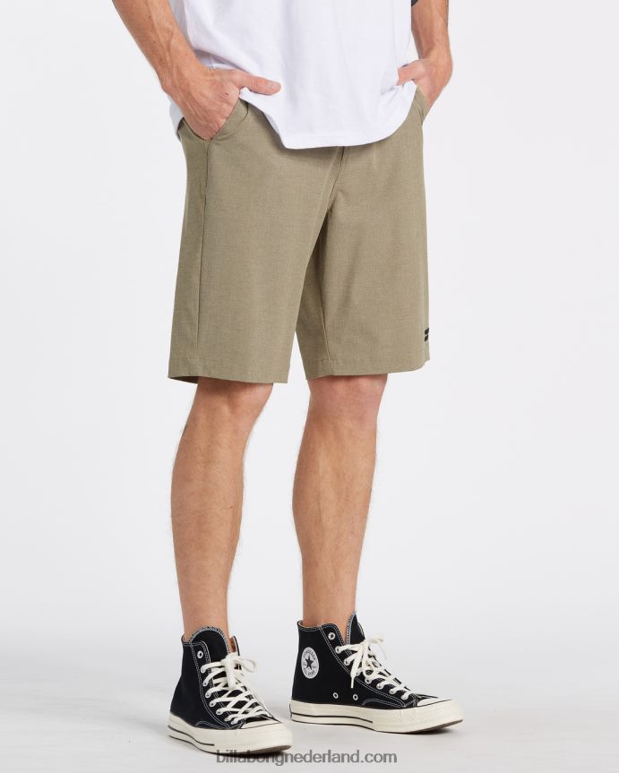 Billabong Heren crossfire mid onderwaterbroek 19''khaki 4D20H273