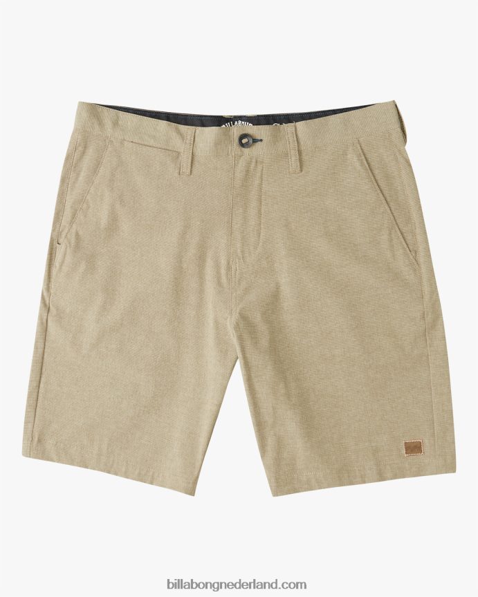 Billabong Heren crossfire mid onderwaterbroek 19''khaki 4D20H273