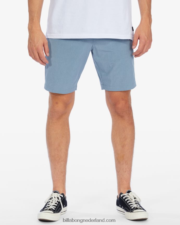 Billabong Heren crossfire mid onderwaterbroek 19''steenblauw 4D20H627