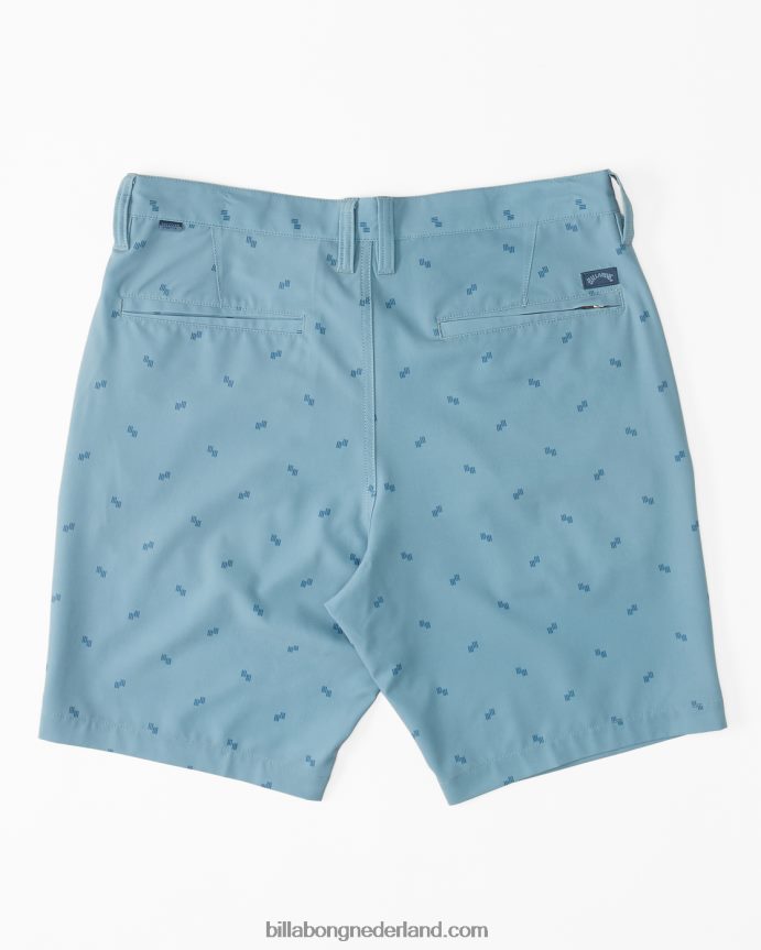 Billabong Heren crossfire midden onderdompelbare 19'' shortgewassen blauw 4D20H254