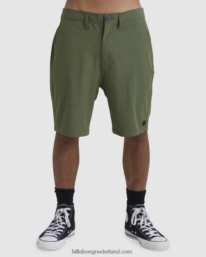 Billabong Heren crossfire solide dompelbroek 20''leger 4D20H515