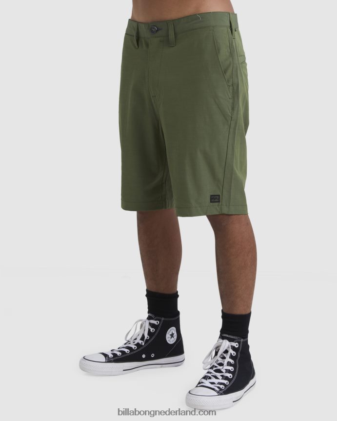 Billabong Heren crossfire solide dompelbroek 20''leger 4D20H515