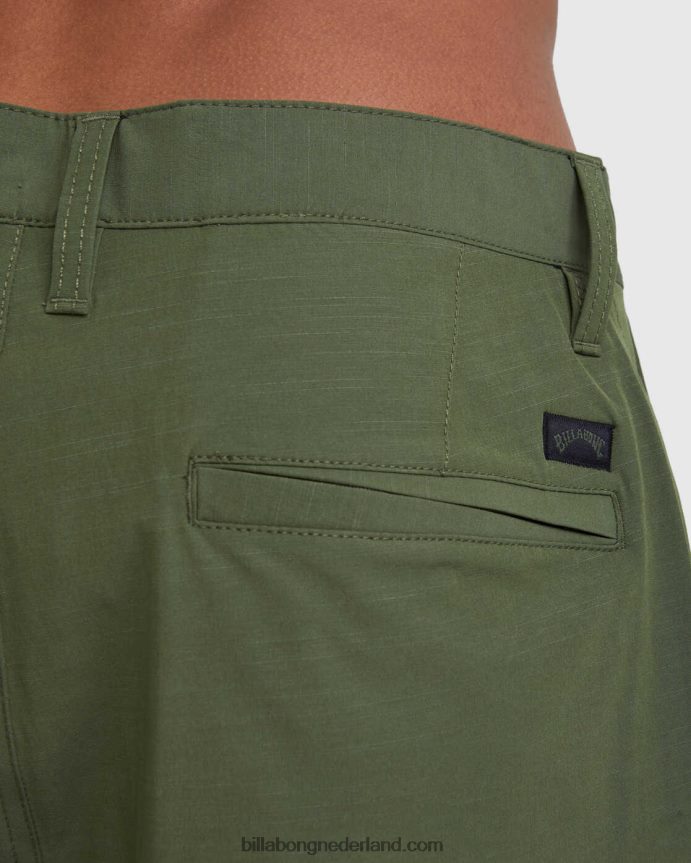 Billabong Heren crossfire solide dompelbroek 20''leger 4D20H515