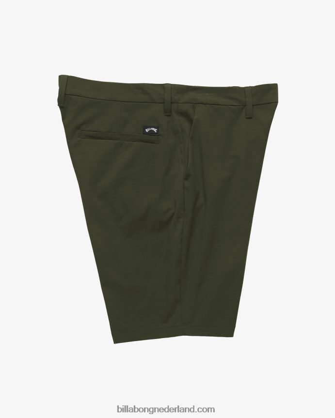 Billabong Heren crossfire solide dompelbroek 20''leger 4D20H515