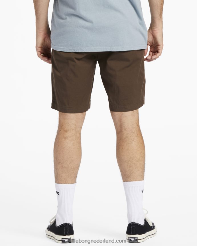 Billabong Heren korte broek van 20'' van carter performancedonker bruin 4D20H629